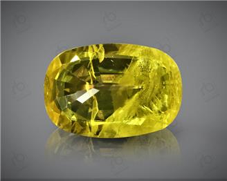 Natural Heated & Treted Yellow Sapphire Certified 3.18 CTS (DIN 86170 )